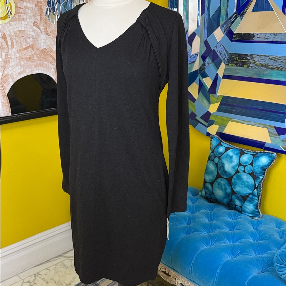 Elie Tahari for Bergdorf Goodman Black stretch black dress NWT